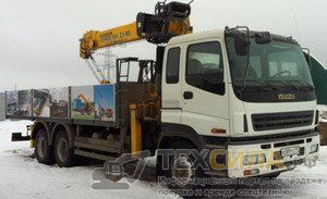  Аренда гидроманипуляторf ISUZU NRCTDC с крано-манипуляторной установкой SOOSAN SCS 736 